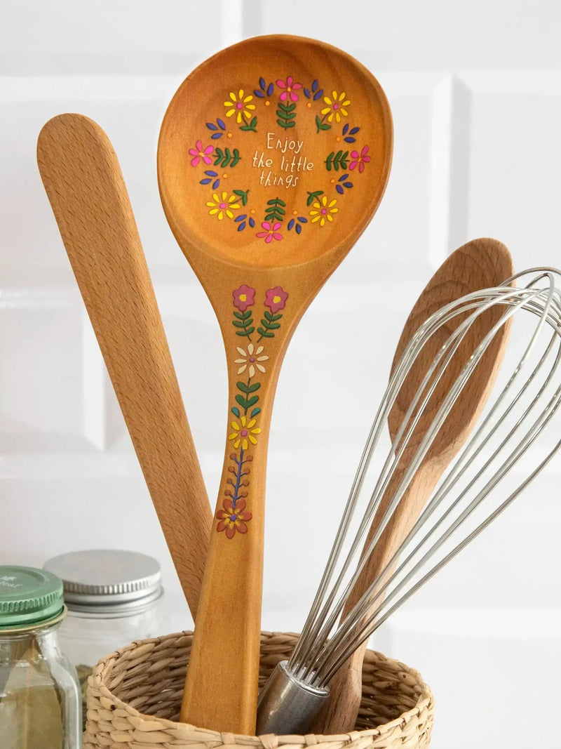 Folk Flower Wooden Spoon