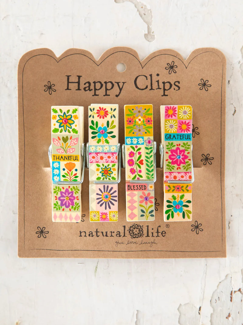 "Thankful Grateful Blessed" Happy Clip Set