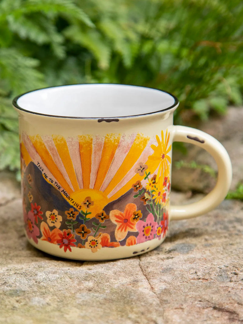 "Take Me To The Mountains" Ceramic Camp Mug