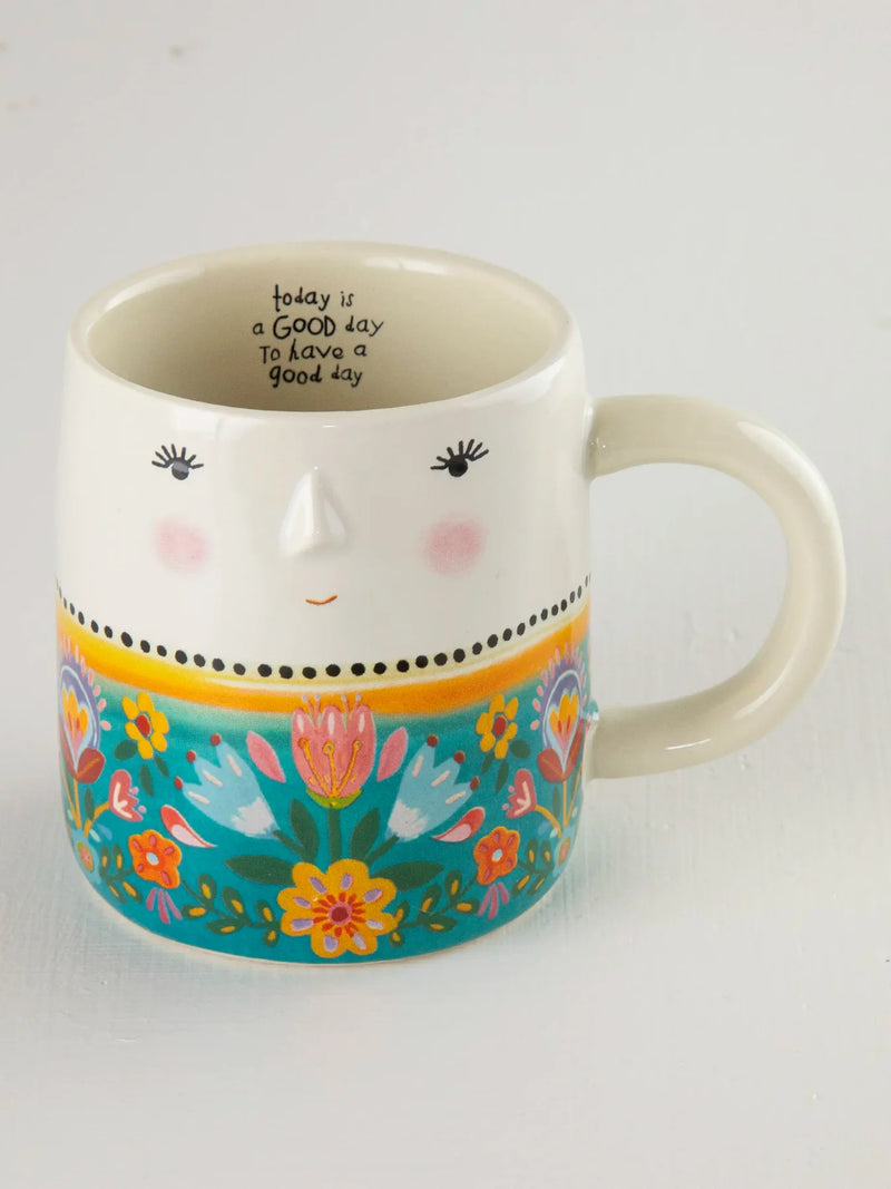 "Today is a Good Day to Have a Good Day" Folk Lady Mug