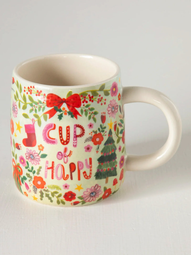 "Cup Of Happy" Christmas Mug