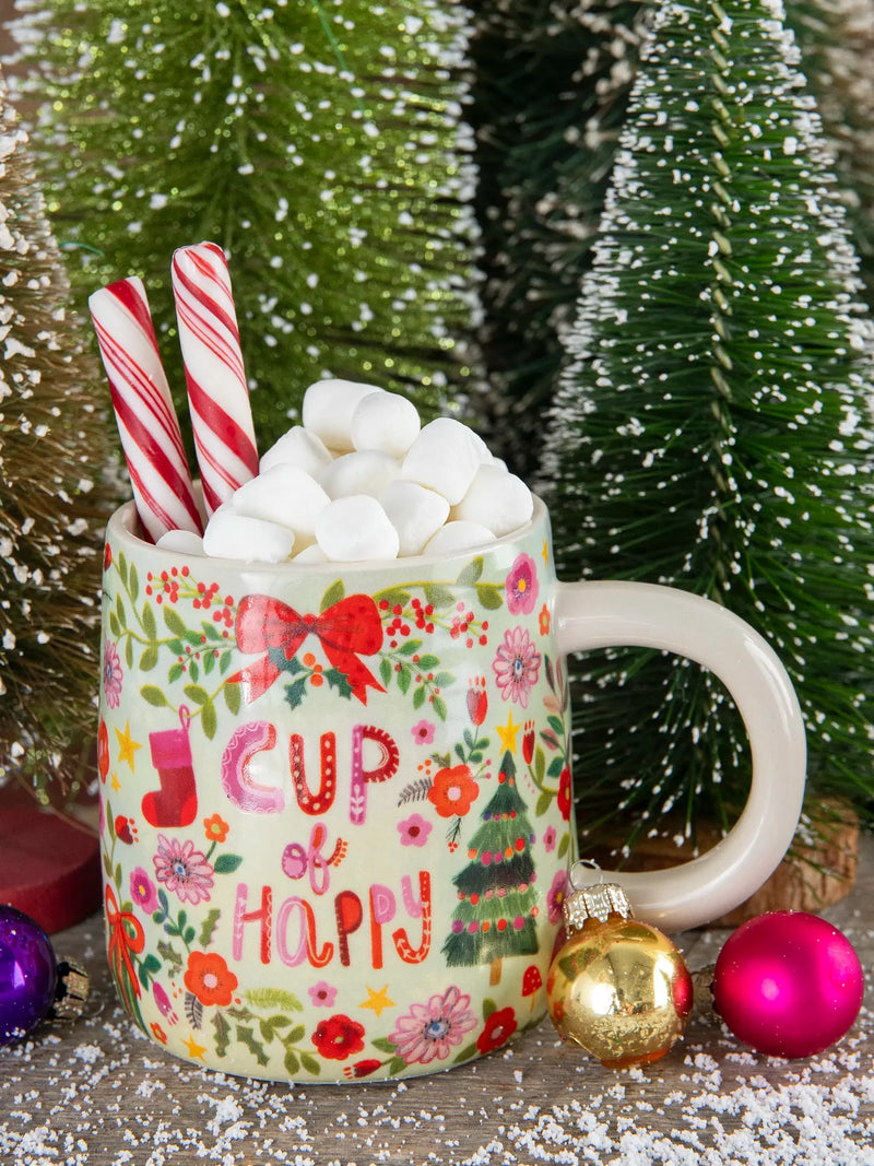 "Cup Of Happy" Christmas Mug