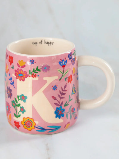 Floral Initial Mug