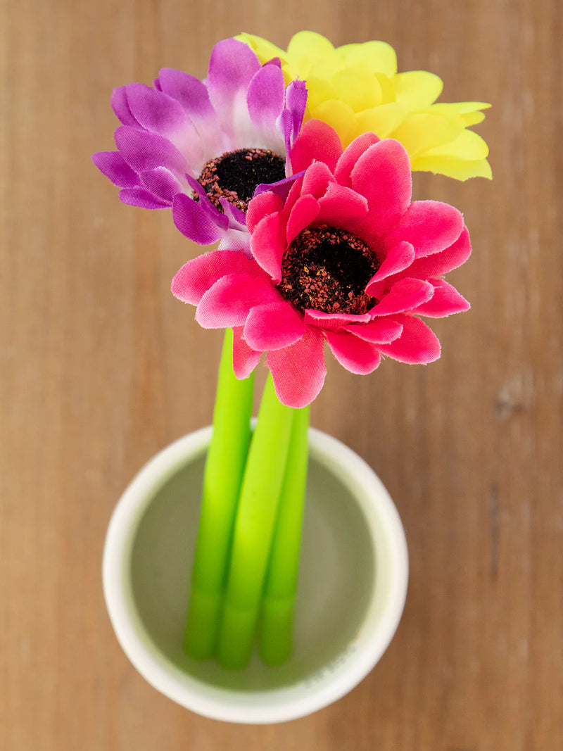 Happy Gel Ink Pens, Set of 3 - Gerber Daisies