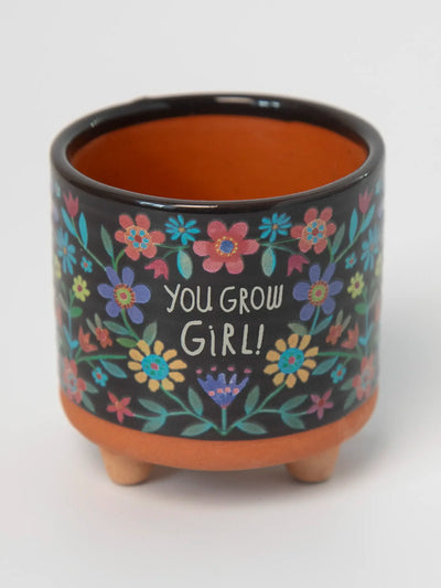 "You Grow Girl" Mini Artisan Planter