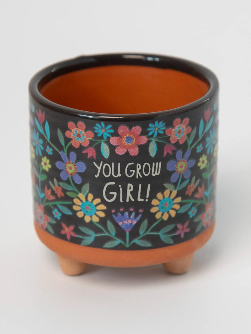"You Grow Girl" Mini Artisan Planter