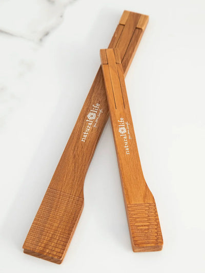 Folk Flower Collapsible Tongs - Set of 2