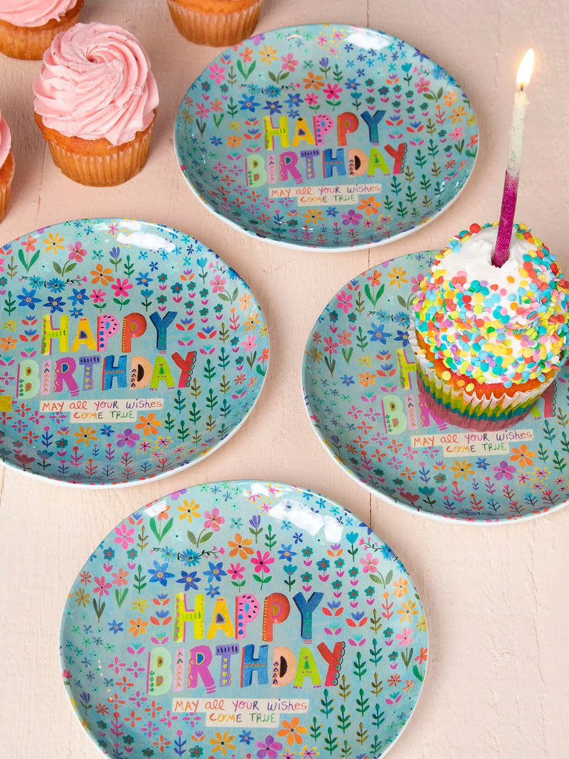 Melamine "Happy Birthday" Party Plate