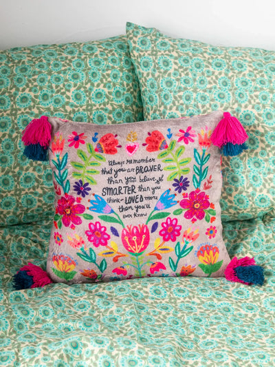 "Always Remember" Double-Sided Cozy Throw Pillow