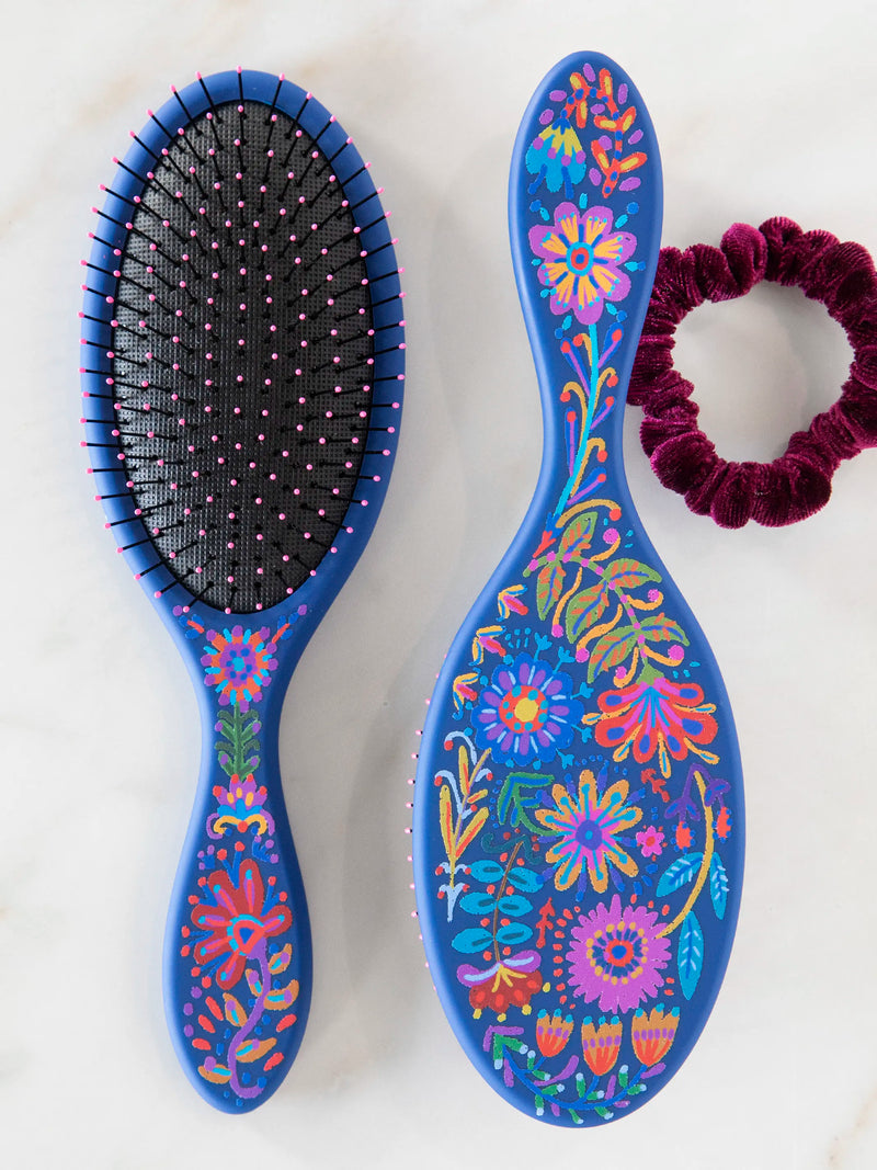 Wet/Dry Detangling Hairbrush - Navy