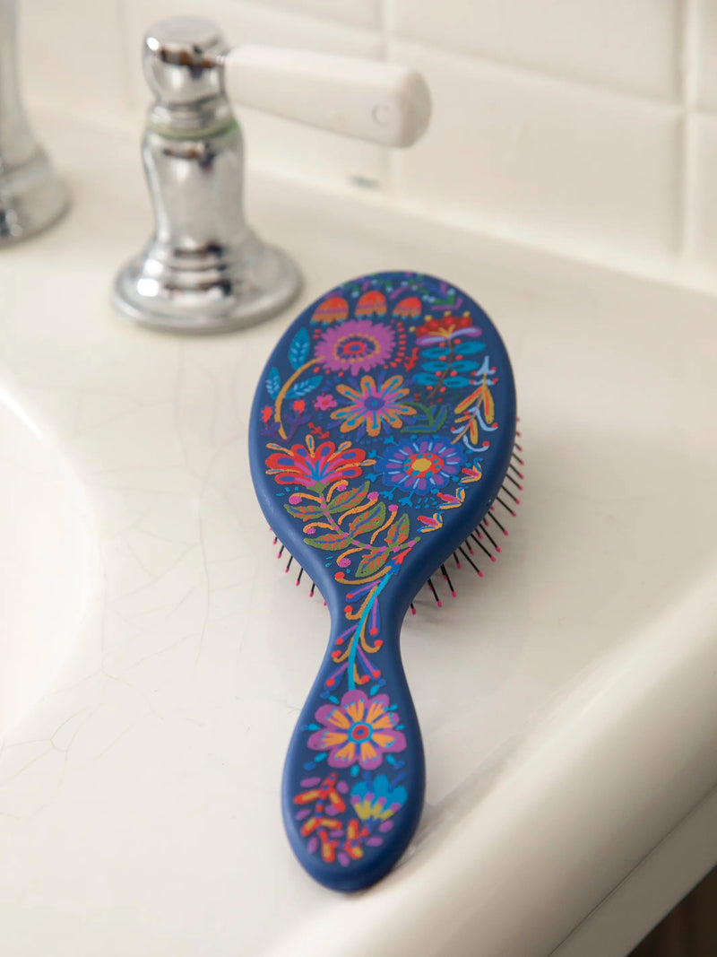 Wet/Dry Detangling Hairbrush - Navy