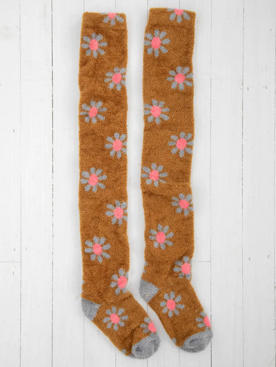 Over-the-Knee Cozy Socks - Daisy