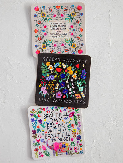 "Spread Kindness Like Wildflowers" Vinyl Sticker