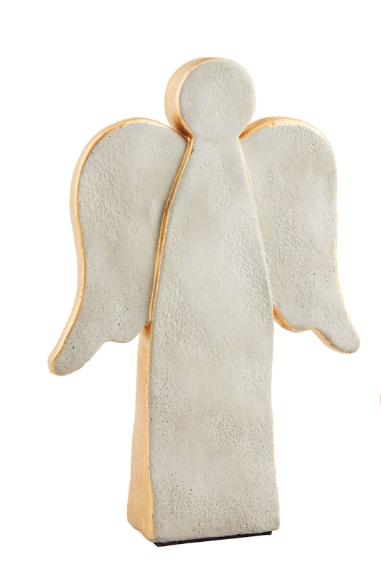 Gold Concrete Angel Figurine