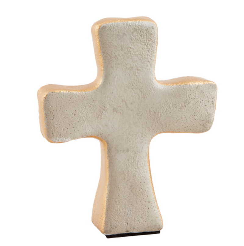 Gold Concrete Cross