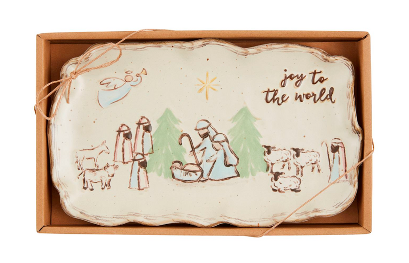 Nativity Stoneware Plate