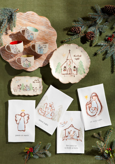 Nativity Stoneware Plate