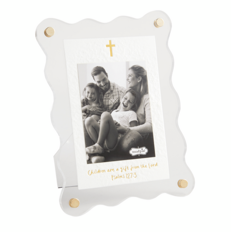 "Children Are A Gift From The Lord" Acrylic Cross Picture Frame