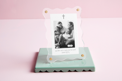 "Children Are A Gift From The Lord" Acrylic Cross Picture Frame