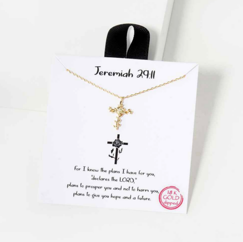"Jeremiah 29:11" Necklace