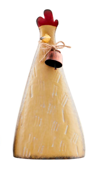 Hand Painted Tin Chicken Sitter - 3 Sizes