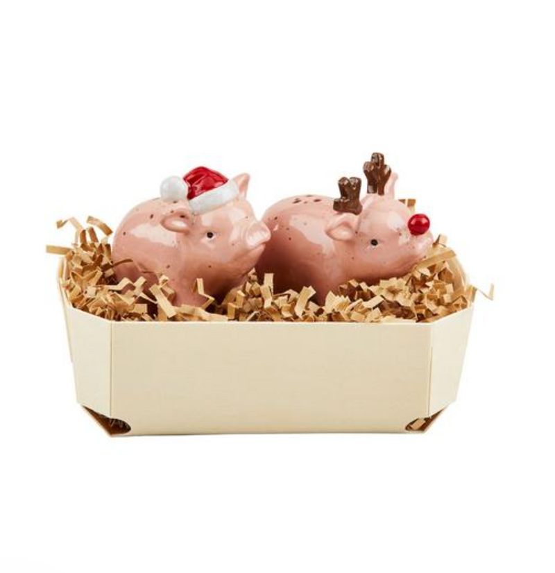 Pig Christmas Salt & Pepper Set