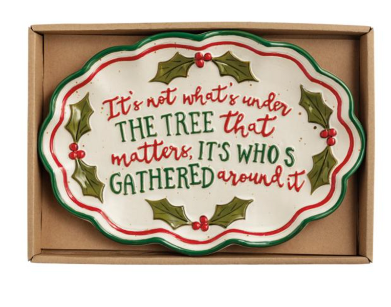 Christmas Holly Sentiment Tray