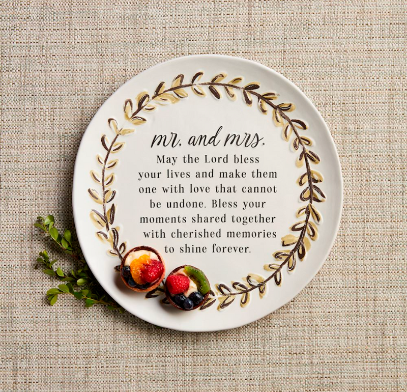 Mr. & Mrs. Blessing Plate