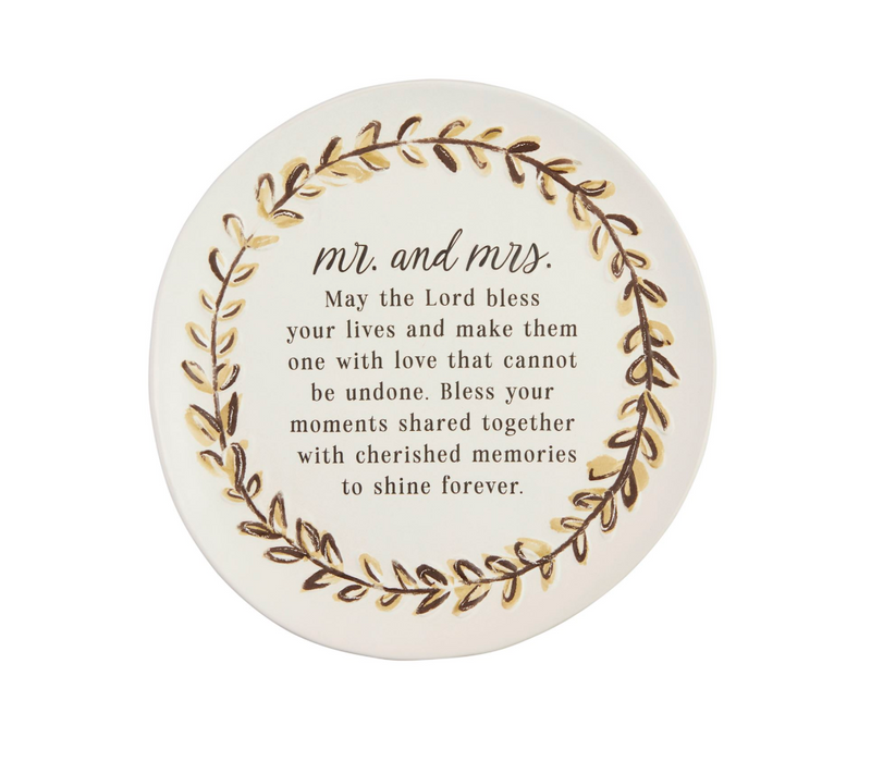 Mr. & Mrs. Blessing Plate
