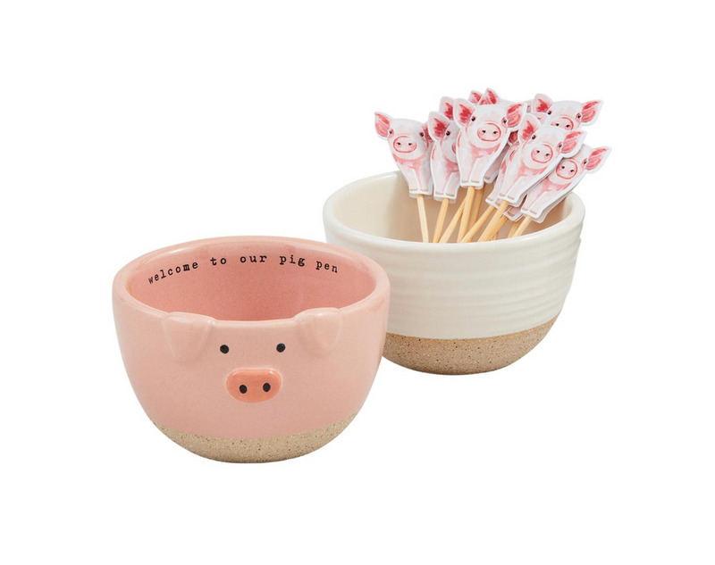 Pig Small Tidbit Bowl Set