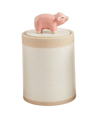 Farm Animal Stoneware Canisters