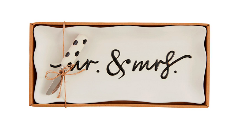 Mr. & Mrs. Hostess Tray Set