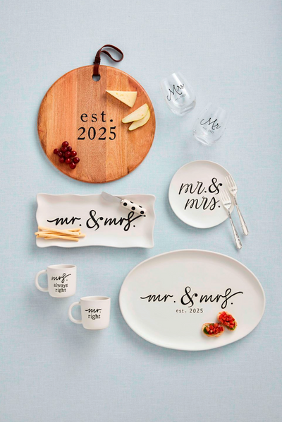 Mr. & Mrs. Hostess Tray Set