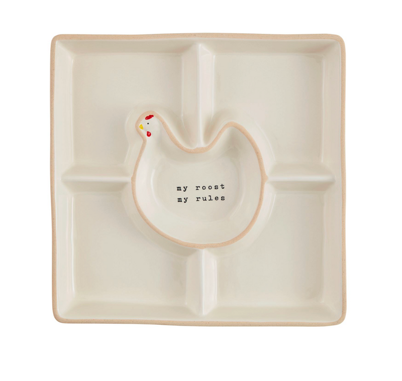 "My Roost My Rules" Chicken Divided Platter