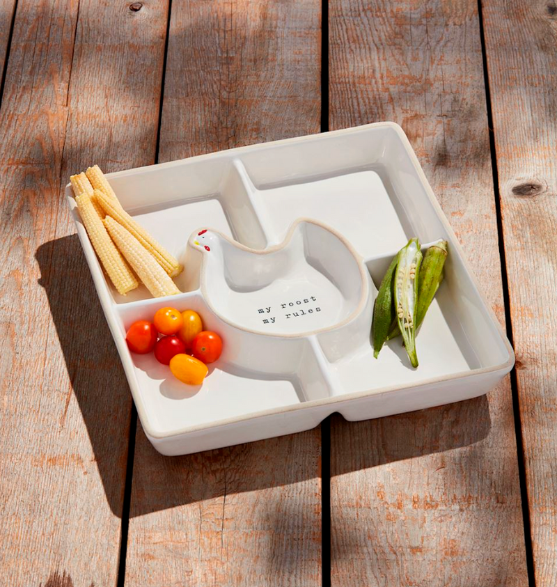 "My Roost My Rules" Chicken Divided Platter