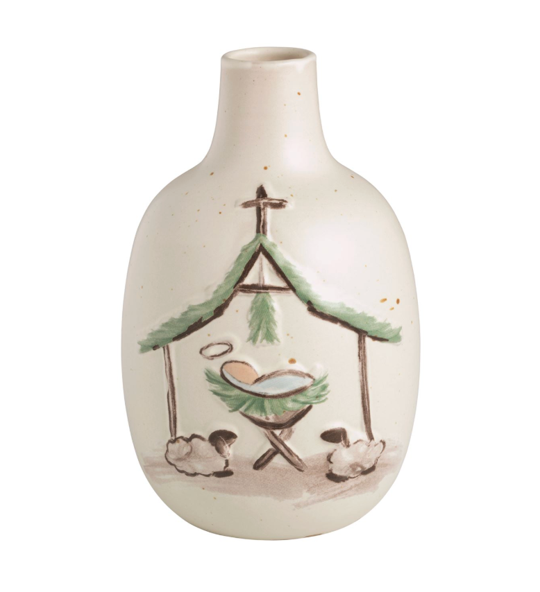 Nativity Bud Vase - 2 Motifs