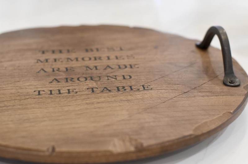 "The Best Memories Are Made Around The Table" Lazy Susan