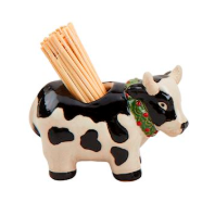 Christmas Farm Animal Toothpick Caddy Set
