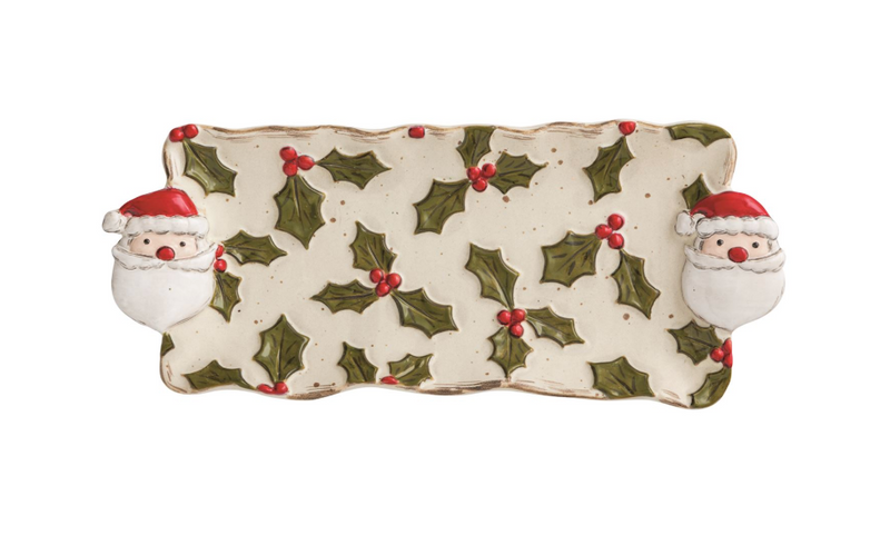 Santa & Holly Everything Dish