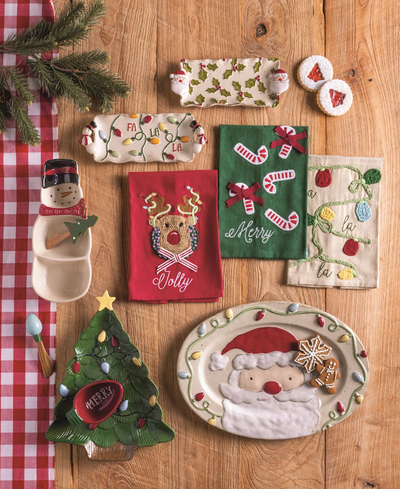 Santa & Holly Everything Dish