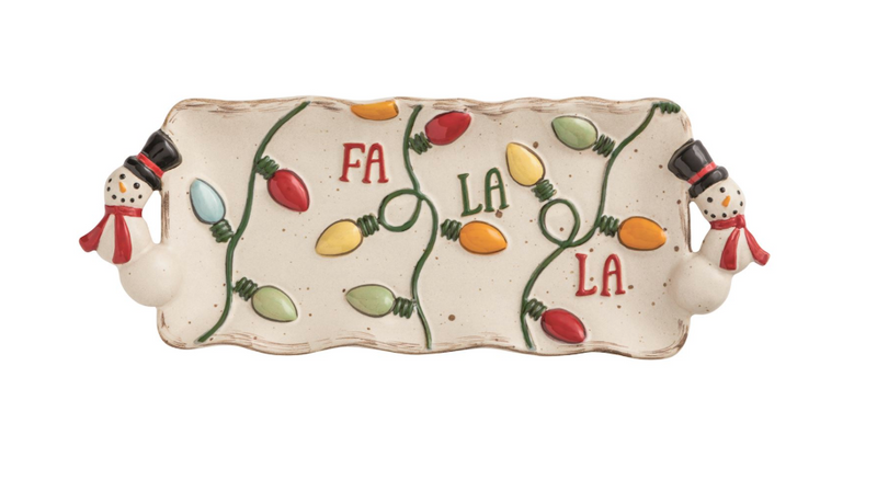 "Fa La La" Christmas Lights Everything Dish
