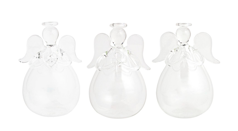 Glass Angel Bud Vase