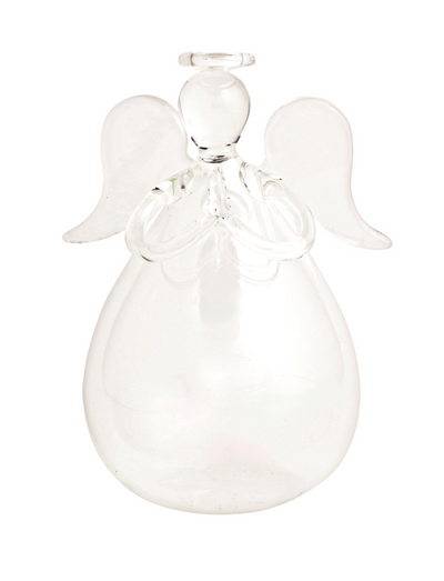 Glass Angel Bud Vase