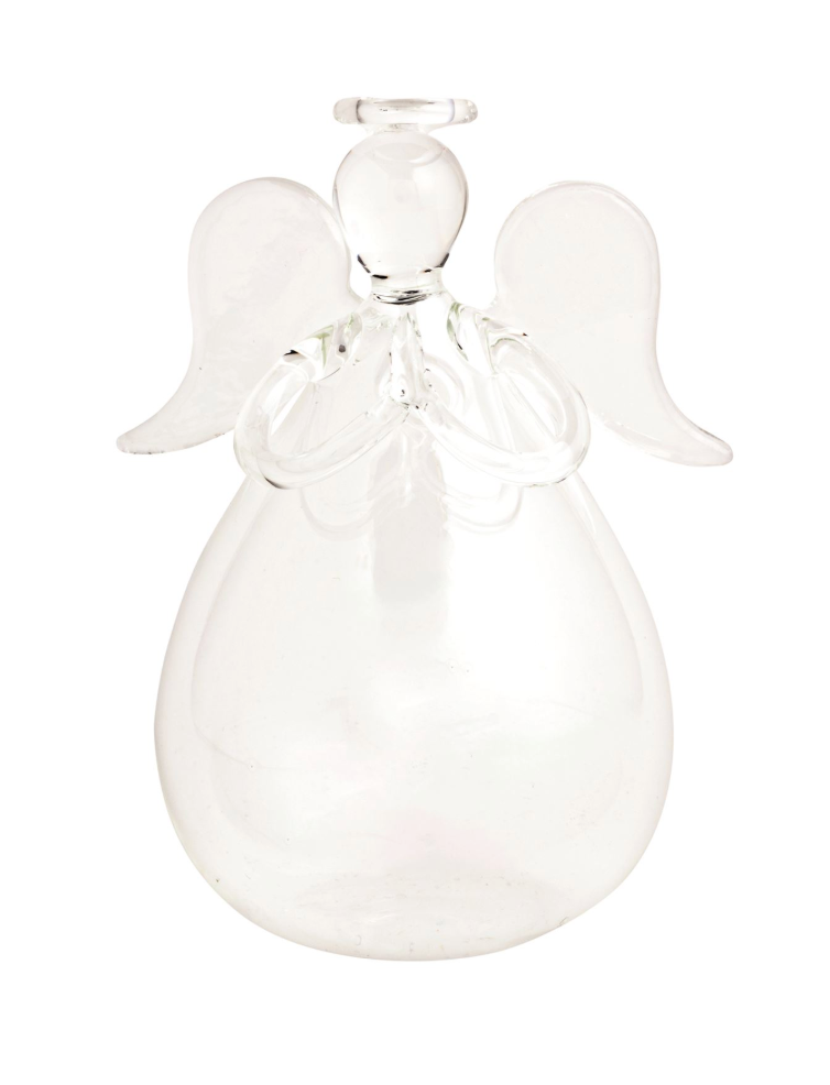 Glass Angel Bud Vase