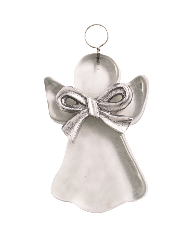Angel Glass & Metal Ornament