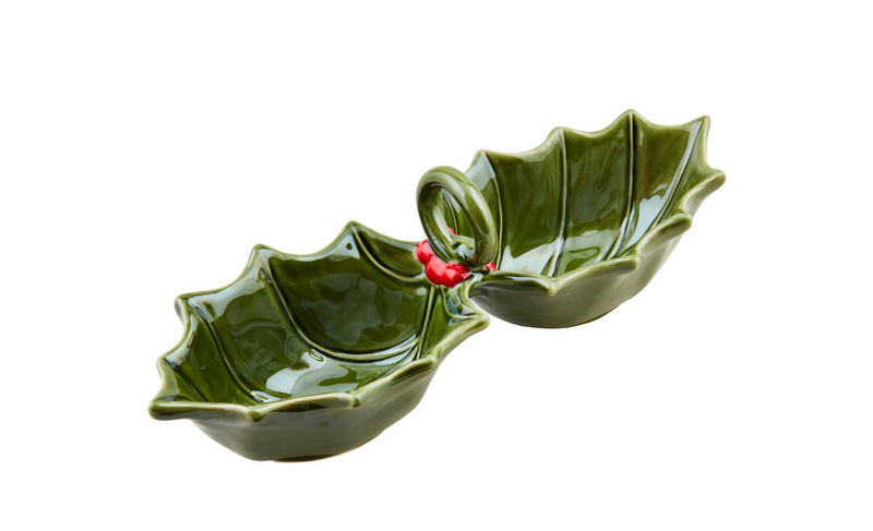 Holly Double Dip Dish