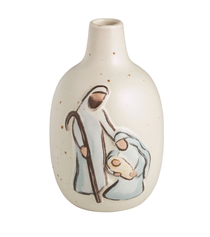 Nativity Bud Vase - 2 Motifs