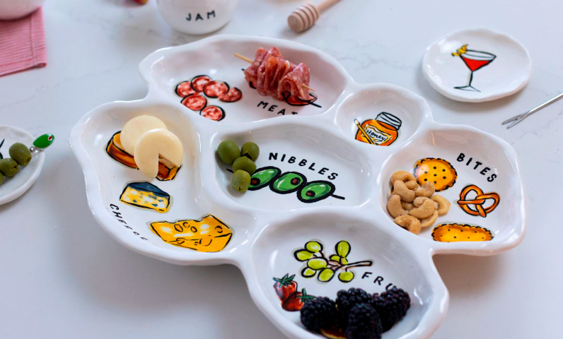 Sectioned Charcuterie Platter