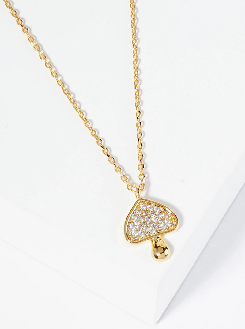 "Tiny Umbrella" Mushroom Necklace