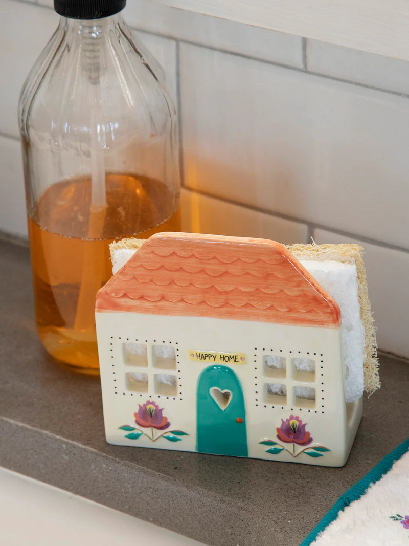 Happy Home Ceramic Sponge/Napkin Holder